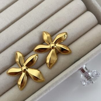 Aretes Flor dorada